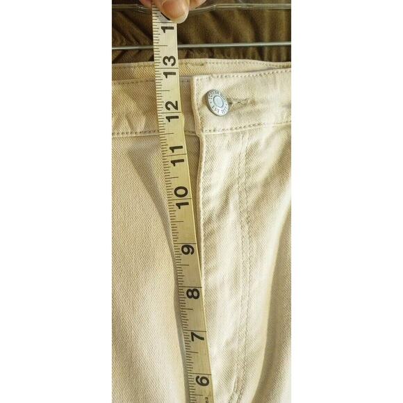 LOFT The Straight Jeans Sz 31 New Off White High Rise Baggy 34x27. 5 - Picture 9 of 9